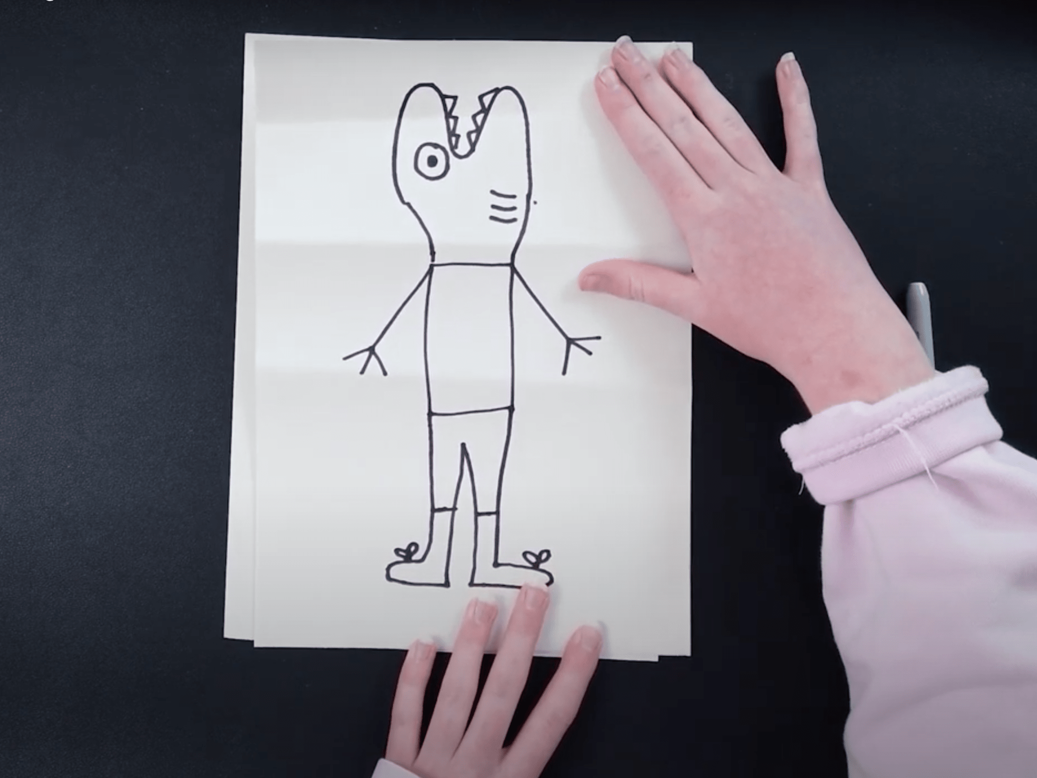 A Costume Drawing Duplication: Easy Method with No Tech