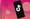 TikTok logo on iphone against colourful background