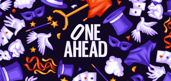 One Ahead logo and magic pattern