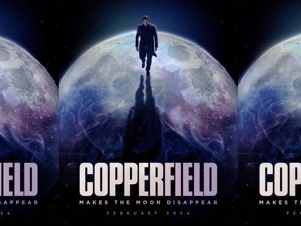 David Copperfield: Poster, walking on moon with title of special