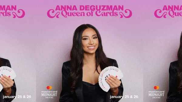 Magician Anna DeGuzman poster for Queen of Cards in New York City 